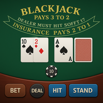 Trickz Casino - Blackjack Table Game - Beat the Dealer Strategy